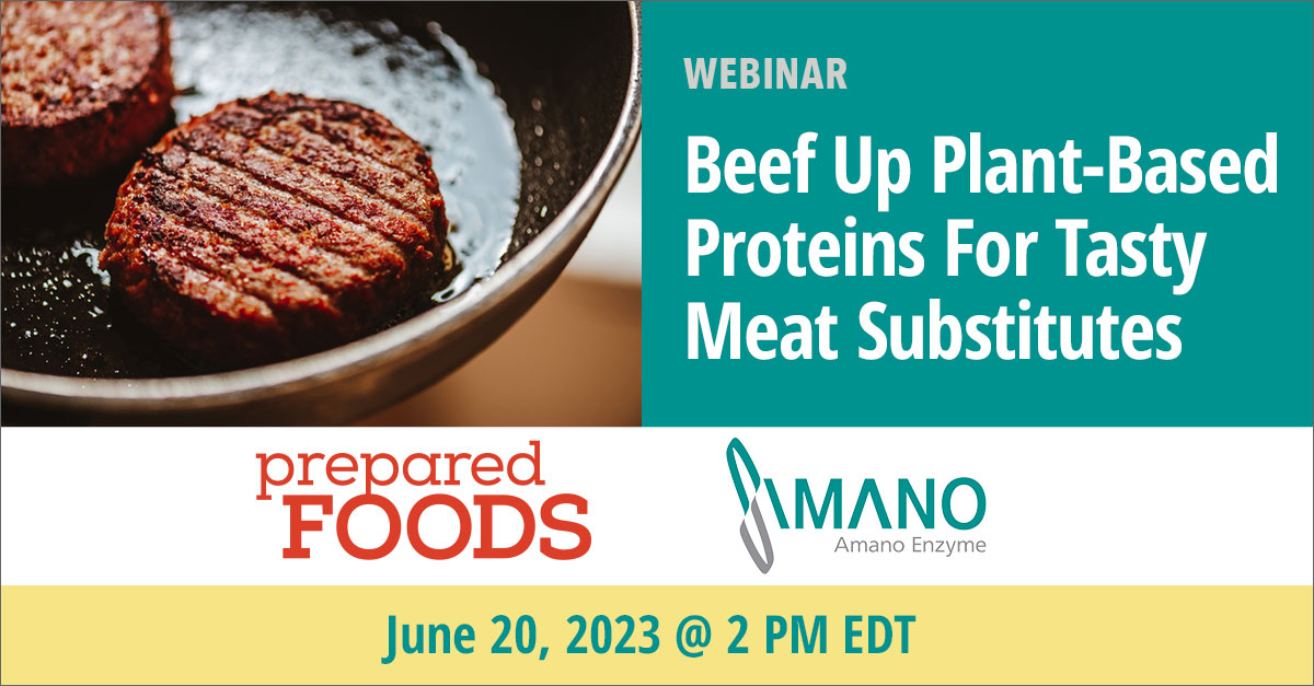 Beef up PlantBased Proteins for Tasty Meat Substitutes